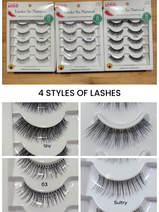 Kiss Other - 4 Styles NEW Kiss Lashes! Multipacks + 1 Bonus Style